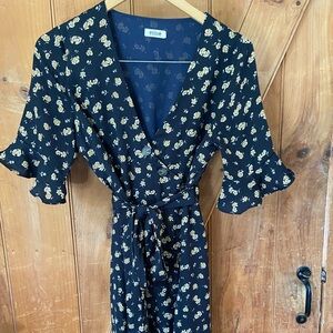 Button front maxi dress